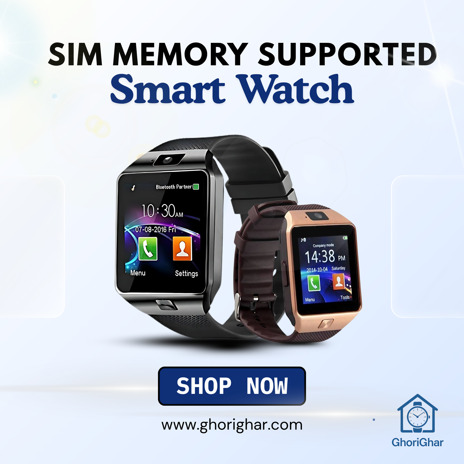 DZ09 Sim Memory Supported Smart Watch