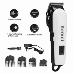 Kemei KM-809A Digital Electric Rechargeable Professional Hair Clipper Trimmer